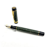 Parker Centennial (Largest Size) Duofold Jade (Grayish Green Marble) Fountain Pen