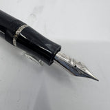 Conway Stewart Churchill "Sir Winston" London Smoke Gray Celluloid Fountain Pen Limited Edition  - Flexible Fine 18kt Gold Nib