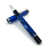 Pelikan M805 Blue Dunes Fountain Pen - Extra Fine 18kt Gold Nib