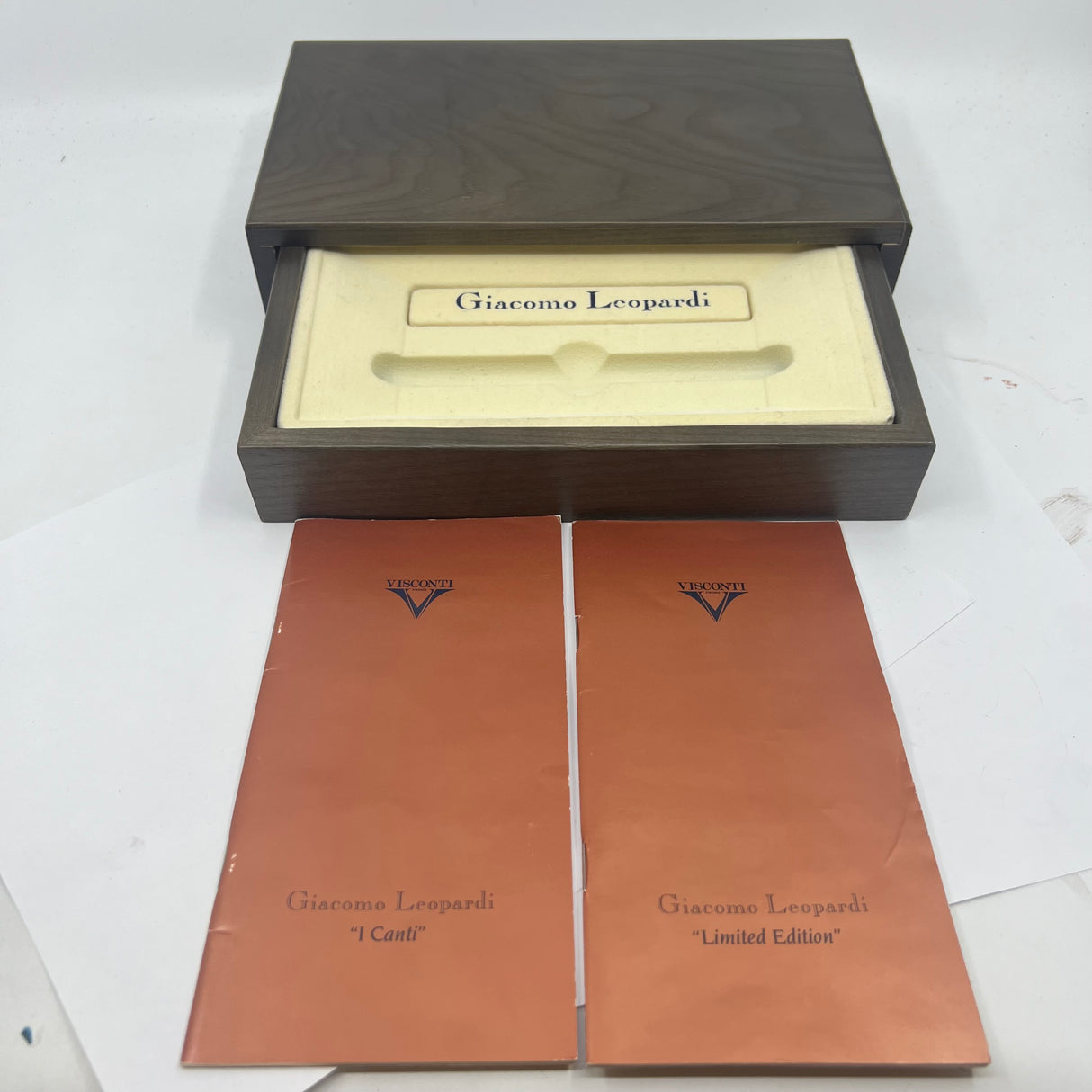 Visconti Giacomo Leopardi Sterling Silver Limited Edition Fountain Pen - Medium 14kt Gold Nib