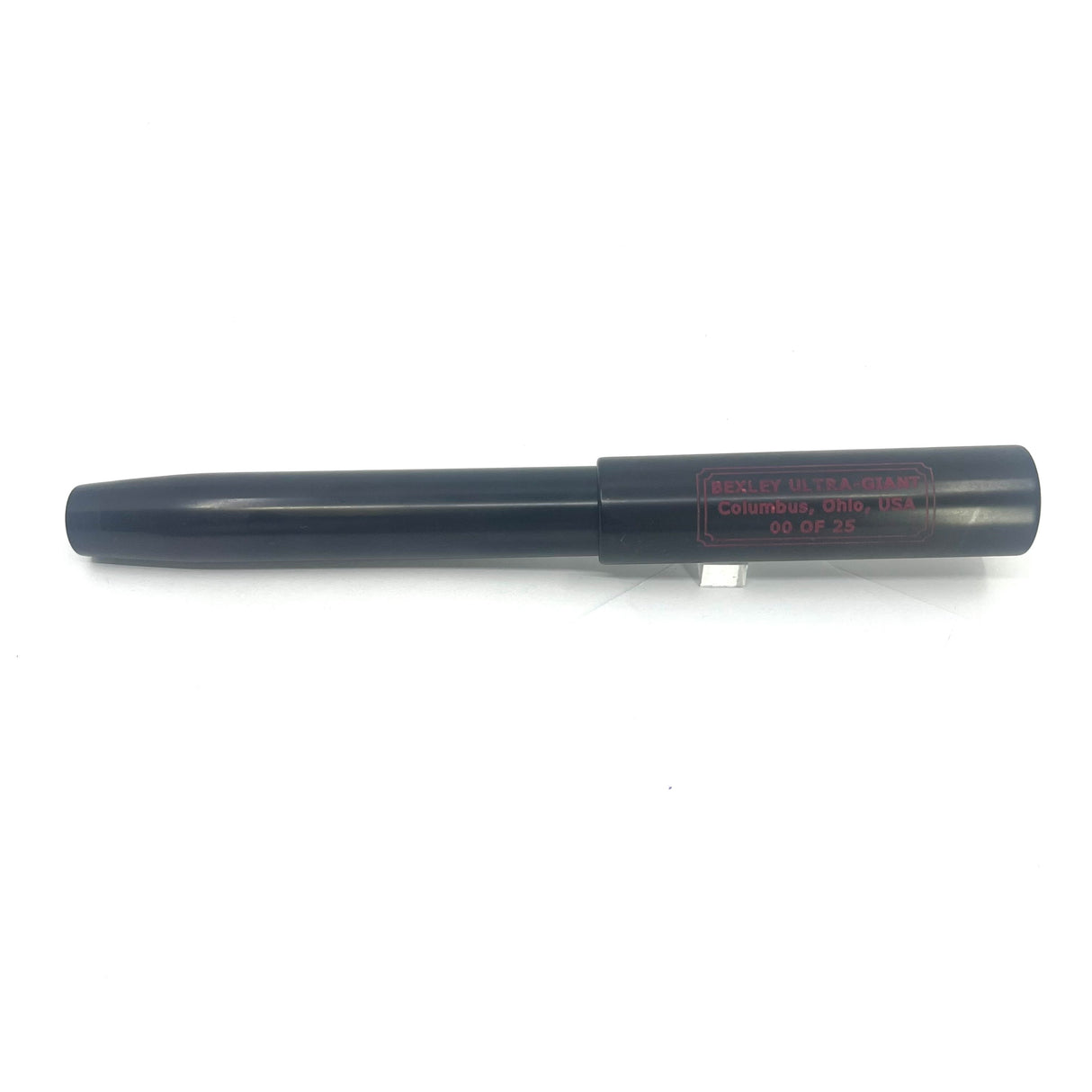 Bexley ULTRA GIANT Limited Edition Black Ebonite Fountain Pen with a Companion Orange Fountain Pen Hidden Inside - Oversized Medium 14kt  Gold Nib - Number 00 of 25 that were sold to the Public