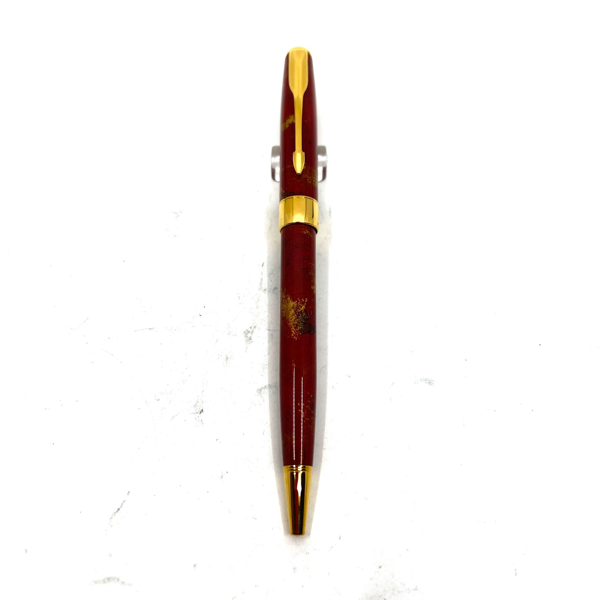 Parker Sonnet Ballpoint Pen - Red/Gold/Black Chinese Laque Overlay