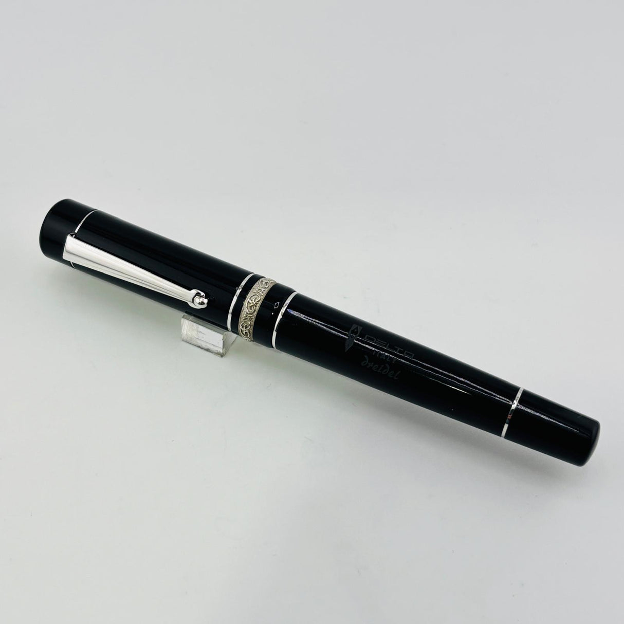 Delta Hanukkah Dreidel  Black - Rollerball Pen