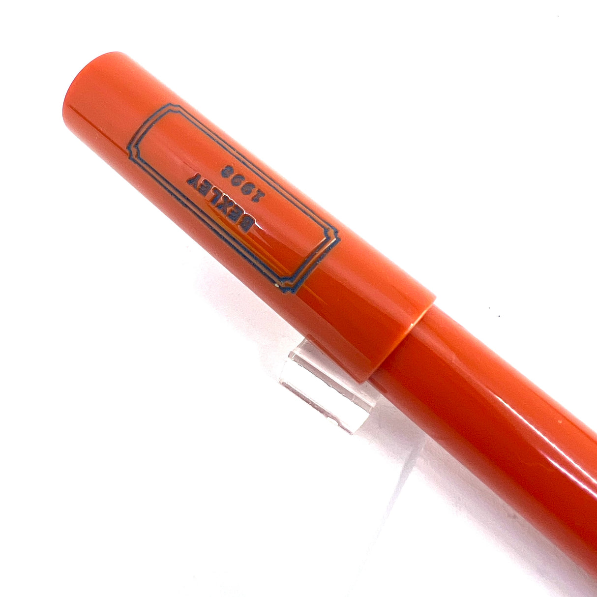 Bexley ULTRA GIANT Limited Edition Black Ebonite Fountain Pen with a Companion Orange Fountain Pen Hidden Inside - Oversized Medium 14kt  Gold Nib - Number 00 of 25 that were sold to the Public