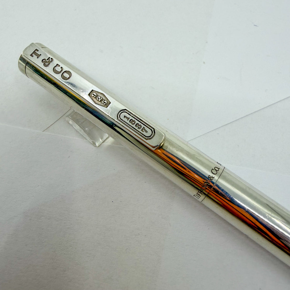 Tiffany  & Co. Hefty Large Sterling Silver Ballpoint Pen in Plain Pattern - Circa 1990s