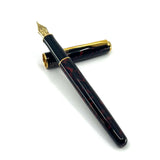 Parker Sonnet Firedance Lacque Red/Black Marble Fountain Pen - Medium 18kt Gold Nib