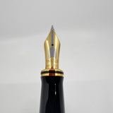Parker Centennial (Largest Size) Duofold Blue Marble Fountain Pen - Early #31 Fine 14kt Gold Nib