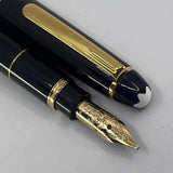 Montblanc Meisterstuck Mozart Black Resin Fountain Pen - Medium 14kt Gold  Nib