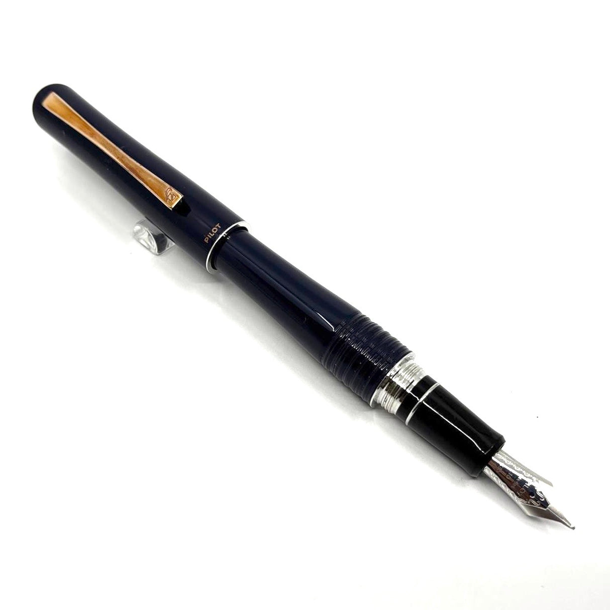 Pilot Blue Lacquered Bamboo Design Fountain Pen