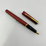 Parker Inflection Wine Red Pen Set - Rollerball and Ballpoint