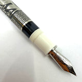 Pelikan M910 White Toledo  Fountain Pen - Fine 18kt Gold Nib