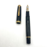 Pelikan Souveran M1000 Black Fountain Pen with Gold-Plated Trim-  Flexible Fine 18kt Gold Nib