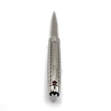 Montblanc Meisterstuck Solitaire Stainless Steel II 164 Ballpoint Pen - Laser Engraved Cap