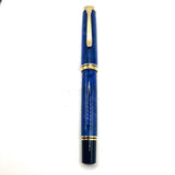 Pelikan Souveran M800 Marbled Blue O' Blue Fountain Pen - ITALIC BROAD 18kt Gold Nib