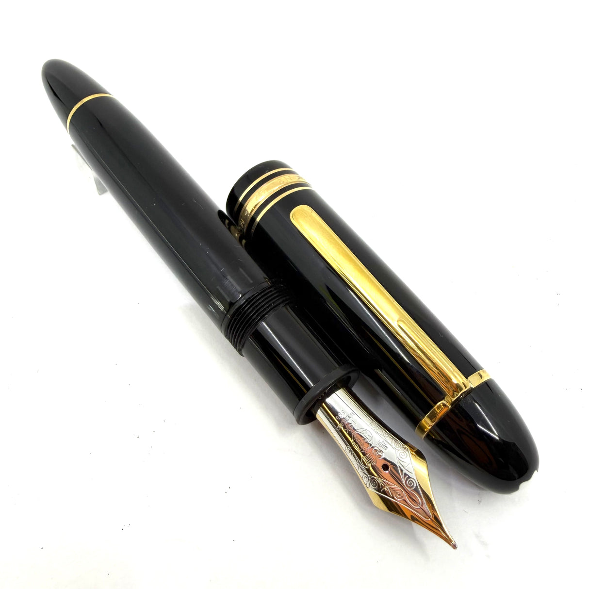 Montblanc Meisterstuck #149 (Largest) Fountain Pen  -  Fine 14kt Gold Nib - Ebonite Feed - 1980's!