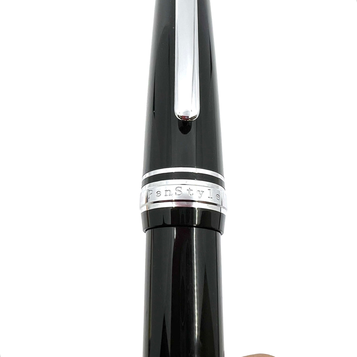 Sailor Black Mini Professional Gear Slim Fountain Pen - Fine 14kt Gold Nib