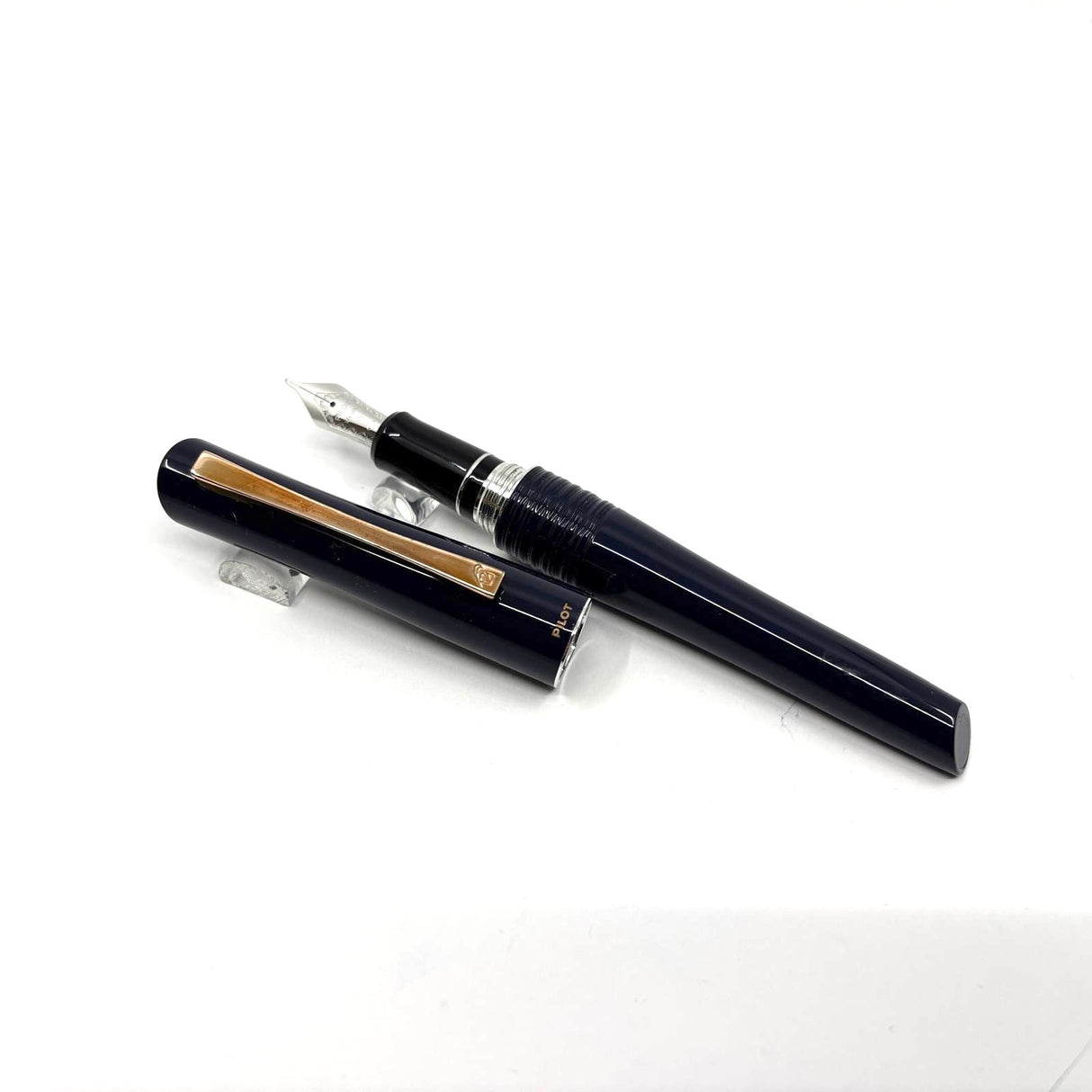 Pilot Blue Lacquered Bamboo Design Fountain Pen