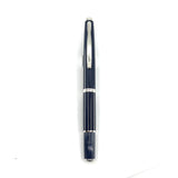 Pilot Dark Blue Fermo Retractable Nib Fountain Pen - Broad 18kt Gold Nib