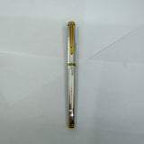 Waterman Gentleman Sterling Silver Ribbed Pattern Fountain Pen - Fine 18kt Gold Nib