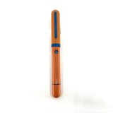 Nahvalur Orange Nautilus Limited Edition Fountain Pen - Blue Metallic Trim - (FPH 77th Anniversary Edition) - Fine 14kt Gold Nib