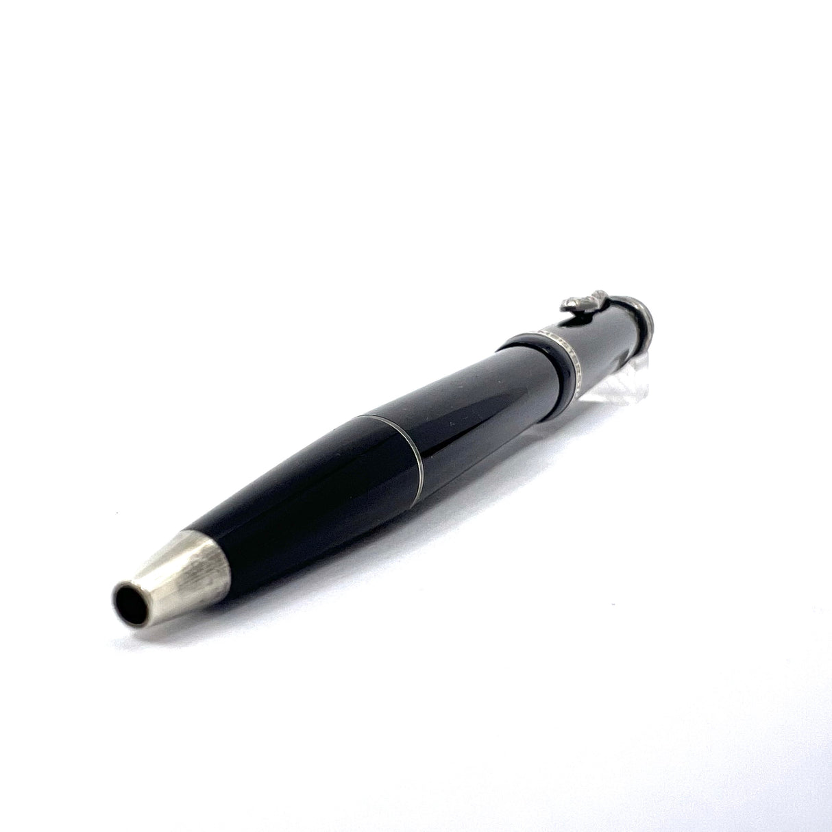 Montblanc Agatha Christie Writer Series Limited Edition Ballpoint Pen - Sterling Silver Snake Clip with Ruby Eyes