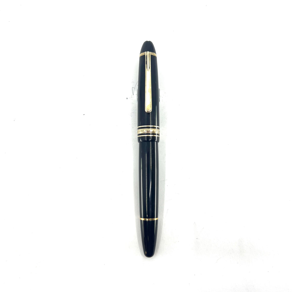 Montblanc Black Meisterstuck #146 LeGrand Fountain Pen -  Double Broad Oblique 14kt Gold Nib