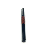 Lamy Accent Briarwood & Black Lacquered Fountain Pen - Broad 14kt  Gold Nib