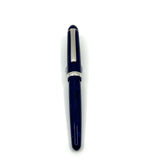 Platinum Pen Co. #3776 Celluloid Midnight Blue Ocean Fountain Pen  - Broad 14kt Gold Nib