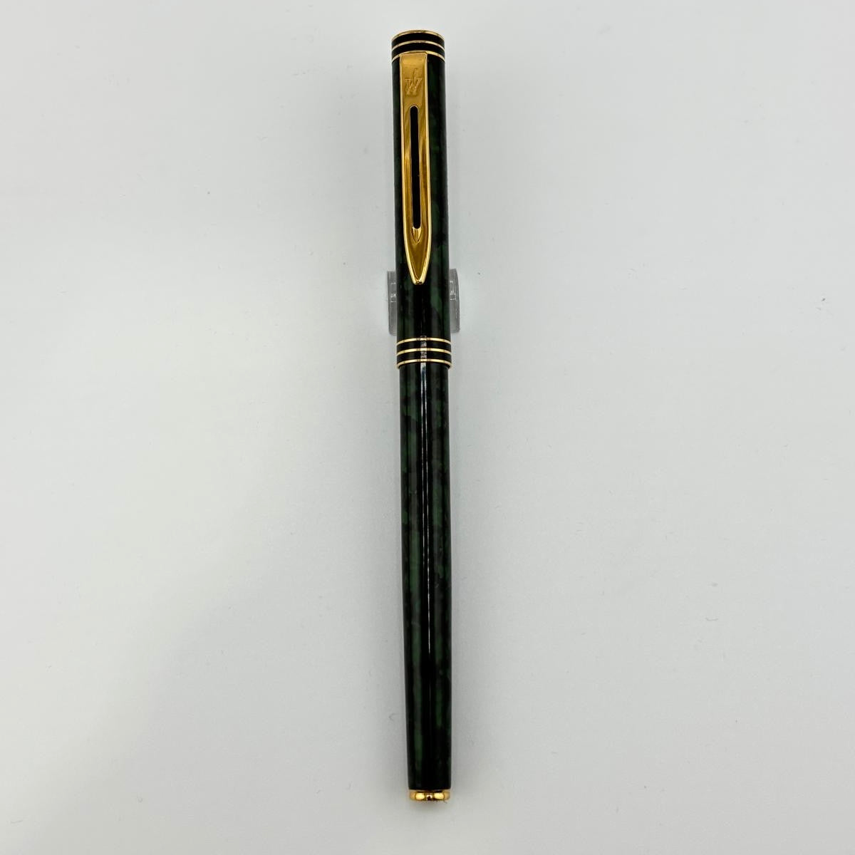 Waterman Exclusive Green Marble circa 1990 gold nib 18K  - Fountain Pen