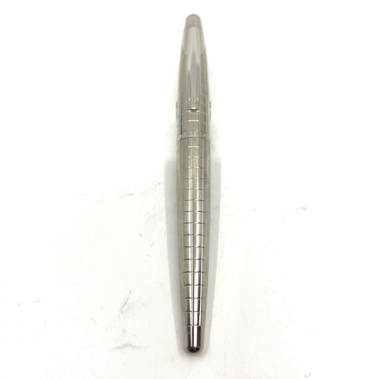 Dunhill AD2000 Brushed Stainless Steel Cross Hatch Design  Fountain Pen