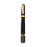 Waterman Man 100 Opera Black Chased  Fountain Pen - Medium 18kt Gold Nib
