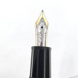 Montblanc #147 Traveler Black Resin LeGrand Meisterstuck Fountain Pen- Broad 14kt Gold Nib