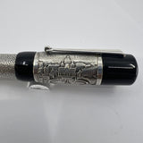 Delta Jubileum Sterling Silver Lever-Fill Limited Edition Fountain Pen - Medium 18kt Gold  Nib