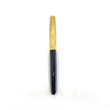 Parker 51 Deluxe Plum Fountain Pen - Gold Plated Cap - Medium 18kt Gold Nib