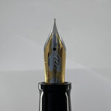 OMAS Doue Facetted Large Paragon Fountain Pen - Sterling Silver Cap - Fine 18kt Gold Nib