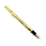 Sheaffer Commemorative Limited Edition Gold-Plated Fountain Pen - Medium 18kt Gold Nib