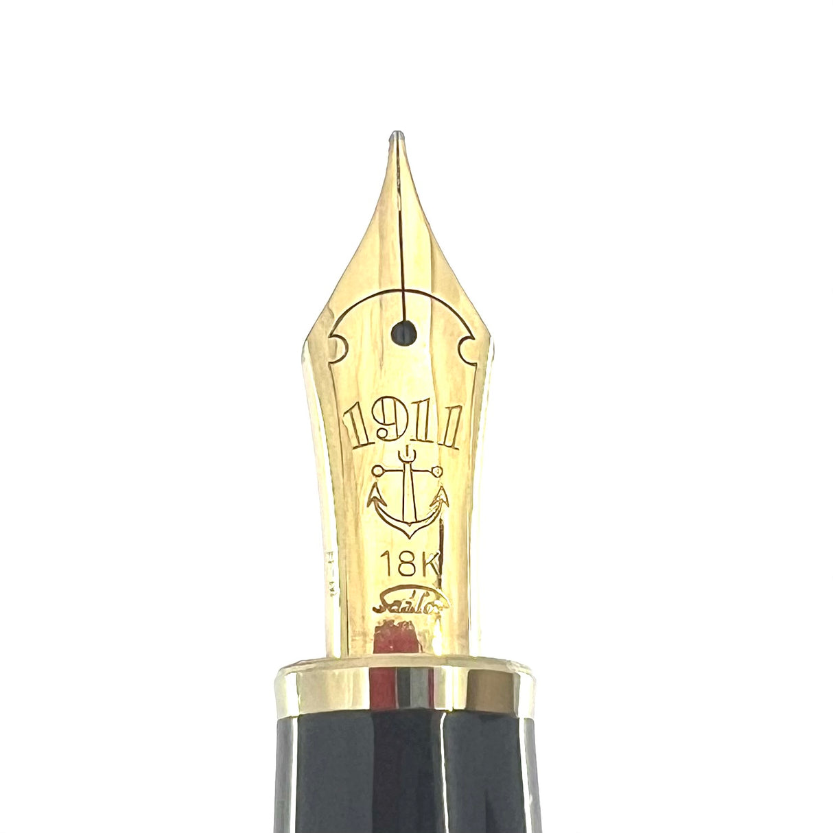 Sailor 1911L Large Black Resin Fountain Pen - Medium 18kt Gold Nib