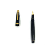 Pilot-Namiki Black Resin Falcon Fountain Pen - Flexible Broad 14kt Gold Nib