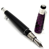Signum (Italy) Python - Variegated Purple Python Skin Fountain  Pen