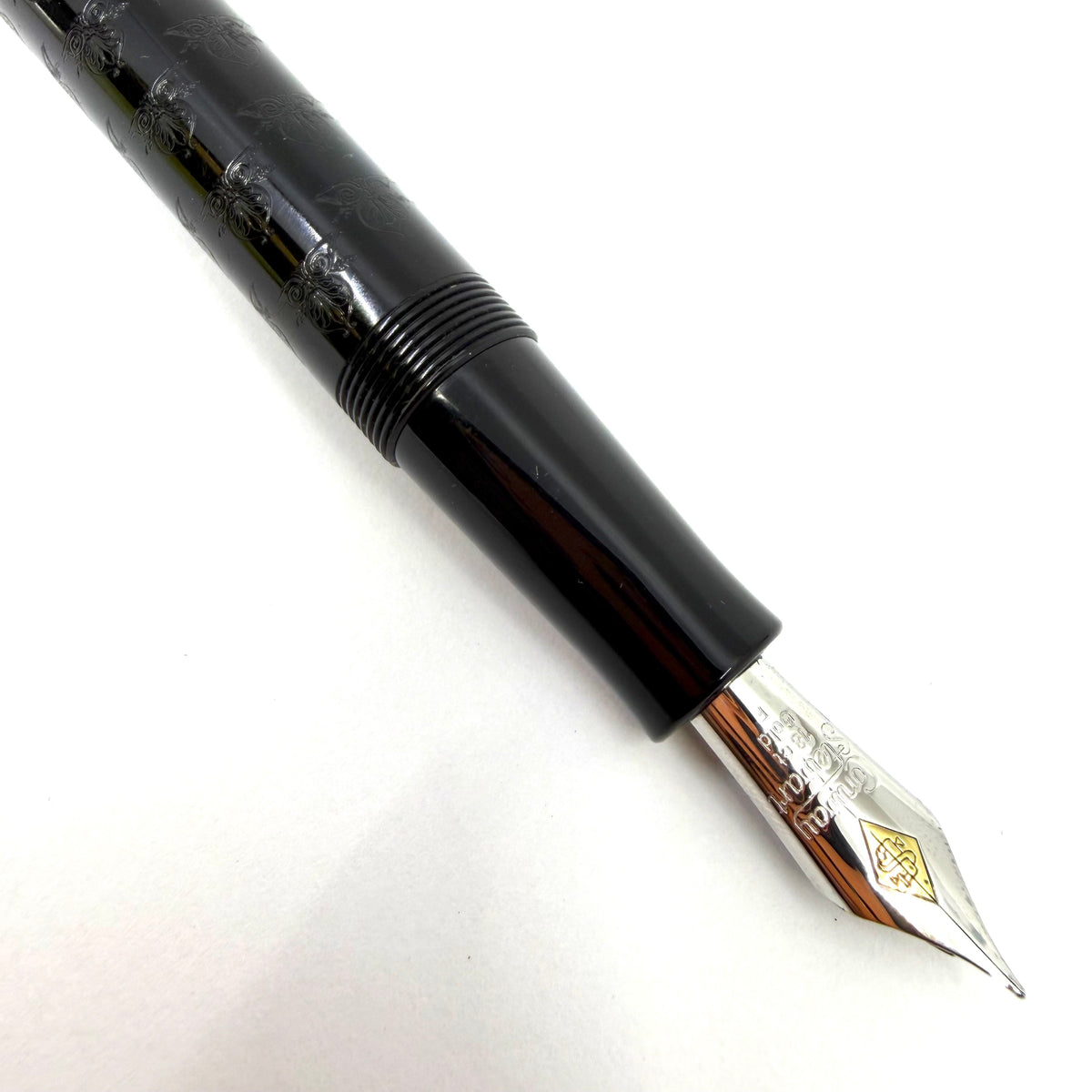 Conway Stewart Large Professional Series Lawyers "Justice is Blind" Subset Etched Limited Edition Fountain Pen - Fine 18kt Gold Nib - Rare! NOT The Learned Hand Edition