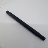 Rotring #600 Black Metal Six-Sided Fountain Pen - Medium Stainless Steel Nib