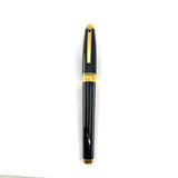 S. T. Dupont Largest Size Orpheo Black Laque de Chine  Fountain Pen  - Broad Stub 18kt Gold Nib