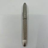 Porsche Design Tec Flex Fountain Pen - Two-Tone Basket Weave Barrel - Fine 18kt Gold Nib
