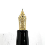Sailor 1911L Black Ribbed Fountain Pen - Nagahara Jr. Naginata Togi 21K Medium/Fine Nib