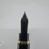 Montblanc Meisterstuck Mozart Black Resin Fountain Pen - Medium 14kt Gold  Nib