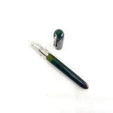 Visconti Maxi Van Gogh Variegated Green & Amber Fountain Pen Circa 2000 - Semi-Flex Medium 14kt Gold Nib