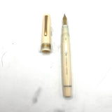 OMAS Ivory Vegetal Resin Bibliotheque Nationale Fountain Pen- Medium 18kt Gold Nib