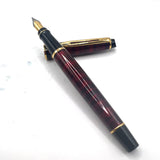 Waterman Expert Dune Red & Black Fountain Pen - Medium Gold-Plated Nib