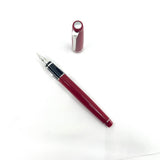 Pilot Red Resin Falcon Fountain Pen - Flexible Broad 14kt Gold Nib