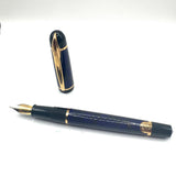 Waterman Phileas Purplish/Blue Marble (First Generation) Fountain Pen - Medium Gilt Nib